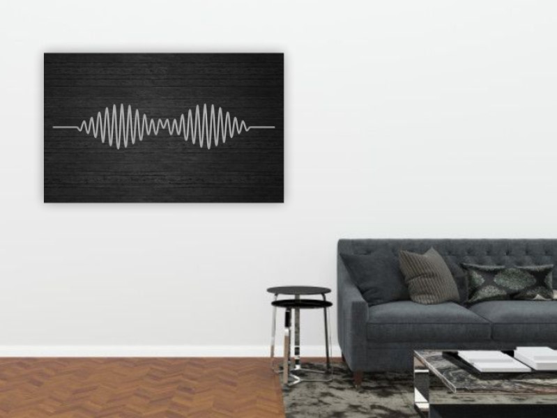 Ondas Sonido Cuadro Decorativo Mdf 6mm ( Arctic Monkeys ) PARED MURO