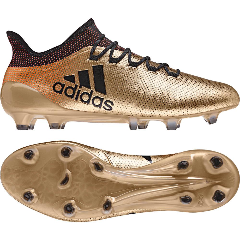 Tacos adidas De Fútbol X 17.1 Dorado Para Pasto Natural