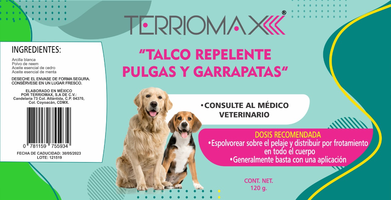 PET TALC TALCO ANTIPULGAS 120 ML PERROS Y GATOS