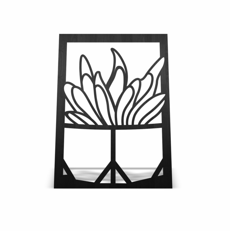Cuadro Decorativo Cactus Pared  Madera mdf 6mm Decoración de interiores