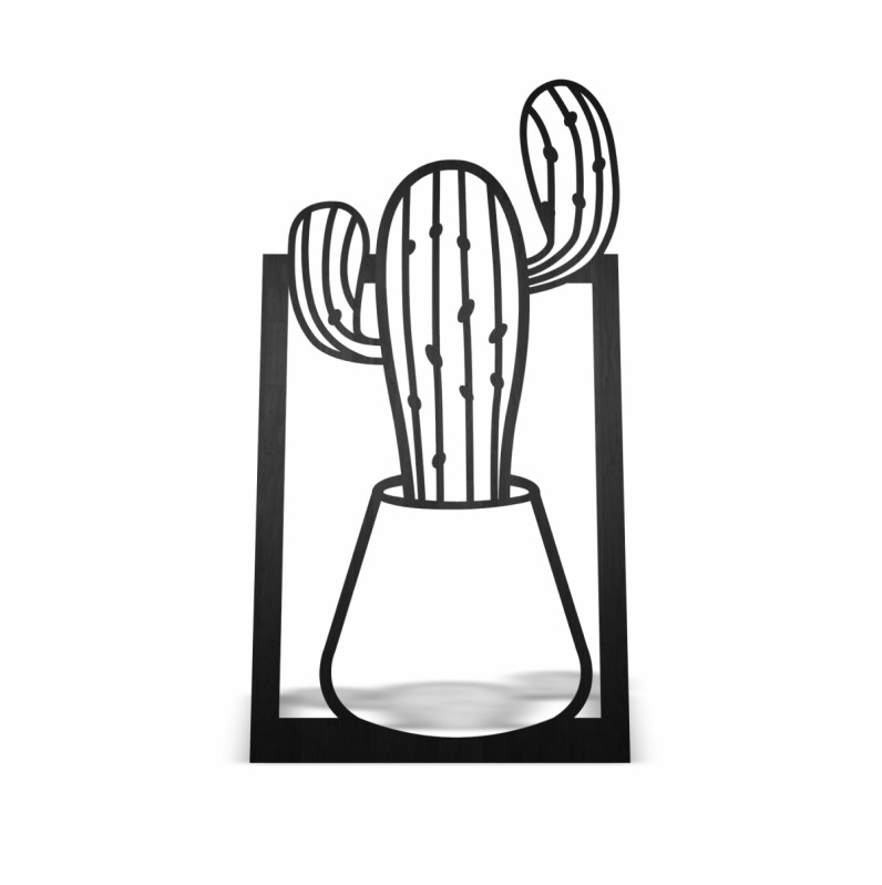Cuadro Decorativo Cactus Pared  Madera mdf 6mm Decoración de interiores
