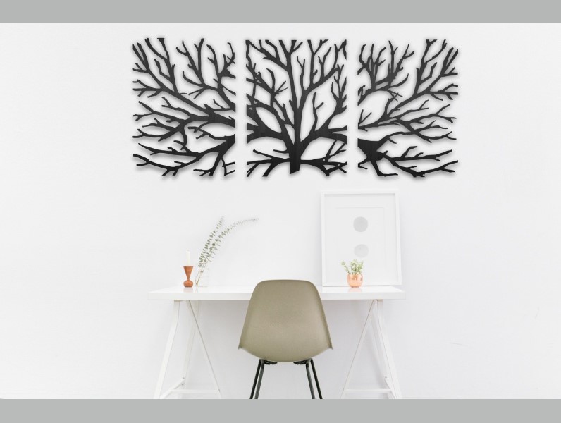 Nuevo Cuadro Decorativo Arbol Seco Madera Mdf 6mm Pared Muro