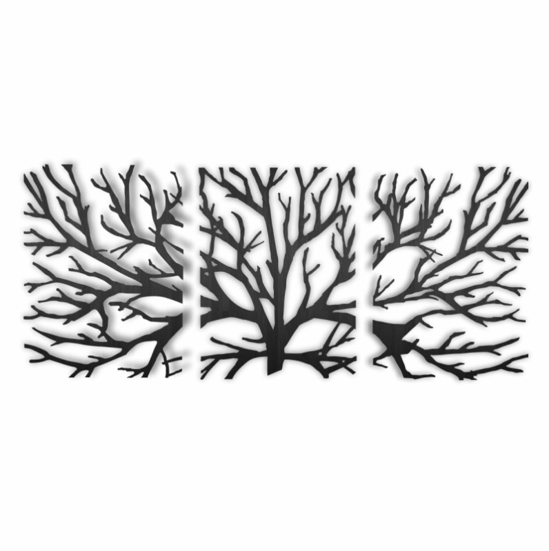 Nuevo Cuadro Decorativo Arbol Seco Madera Mdf 6mm Pared Muro