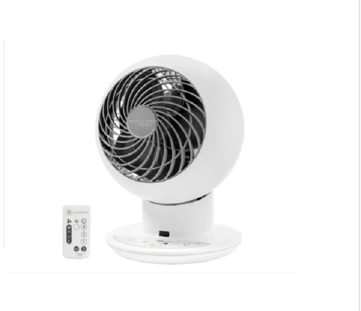 Ventilador Woozoo De Globo Multi Direccional, 5 Velocidades Con Control Remoto