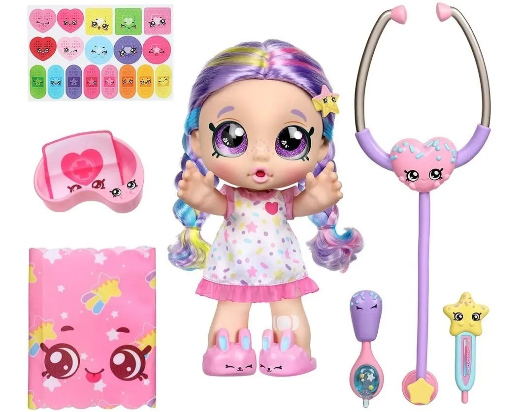 Kindi Kids Rainbow Kate Cuidados 27 Cm Shopkins Bandai