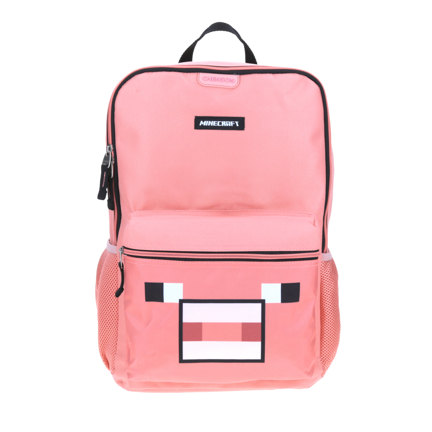 Mochila Grande Escolar Cerdito Minecraft Oficial Chenson