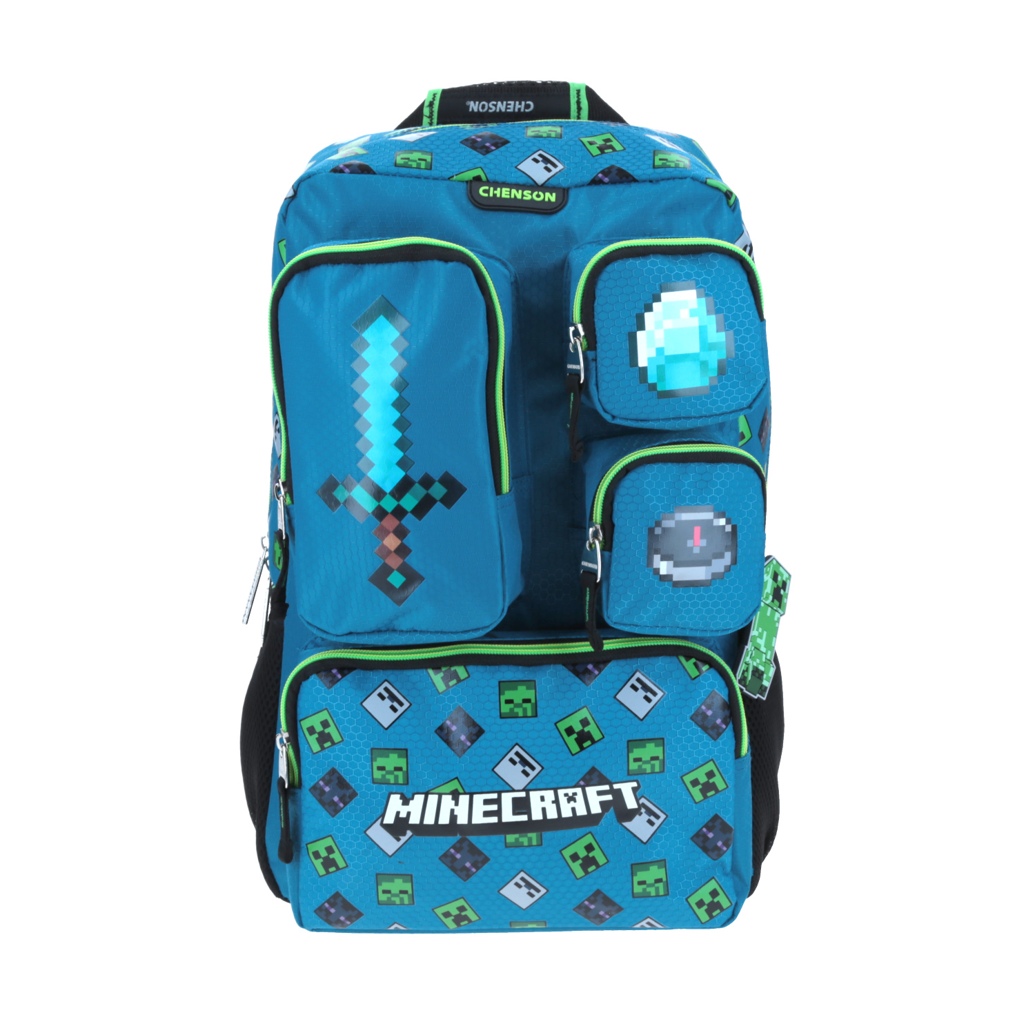Mochila Escolar Grande Minecraft Oficial Chenson Raft