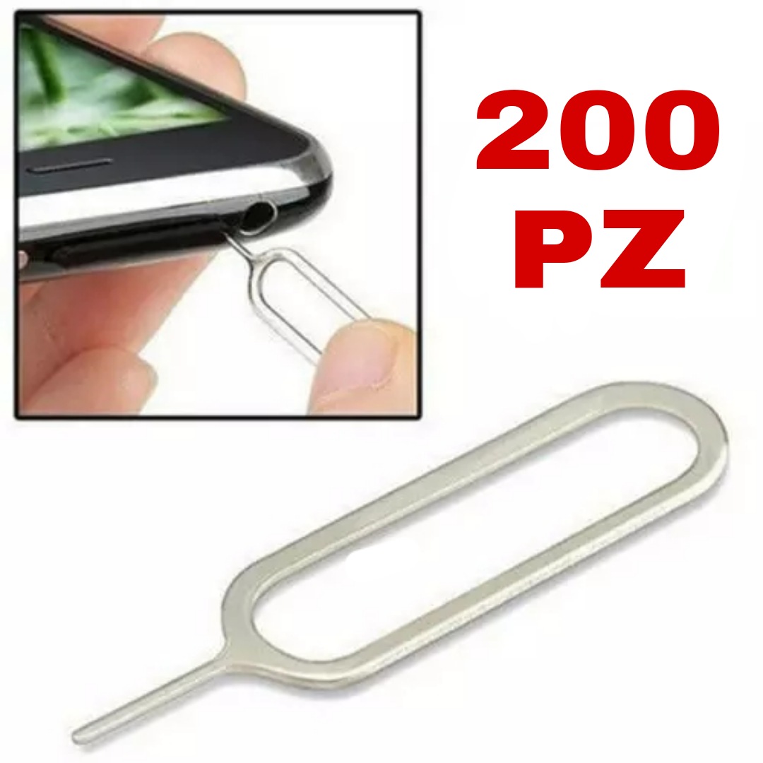 PACK 200 LLAVES PARA CELULAR PIN EXTRACTOR DE BANDEJA SIM MAYOREO