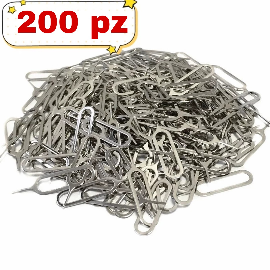 PACK 200 LLAVES PARA CELULAR PIN EXTRACTOR DE BANDEJA SIM MAYOREO