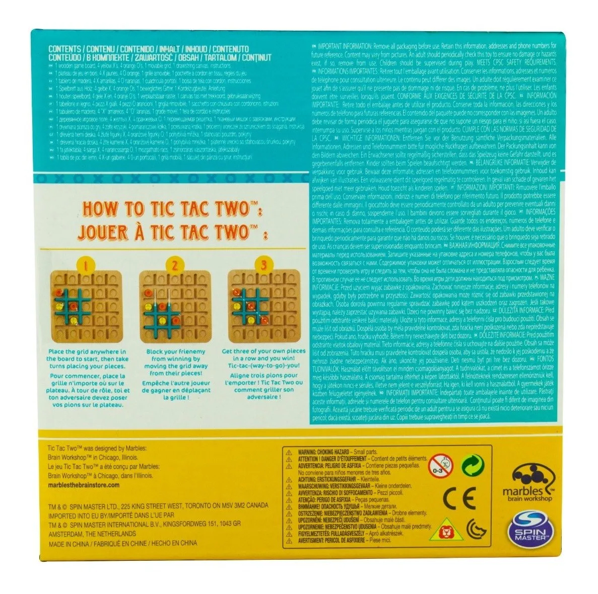 Tic Tac Two Juego De Mesa Spin Master