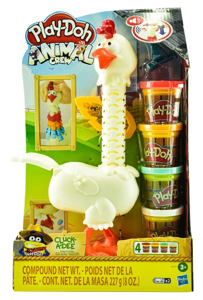 Play Doh Animal Crew Plumas Divertidas 227 Gr Hasbro