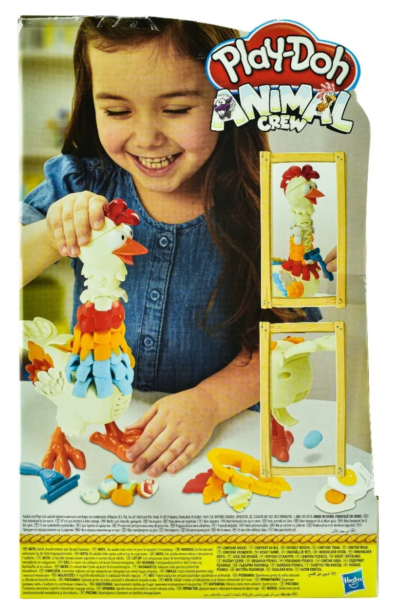 Play Doh Animal Crew Plumas Divertidas 227 Gr Hasbro