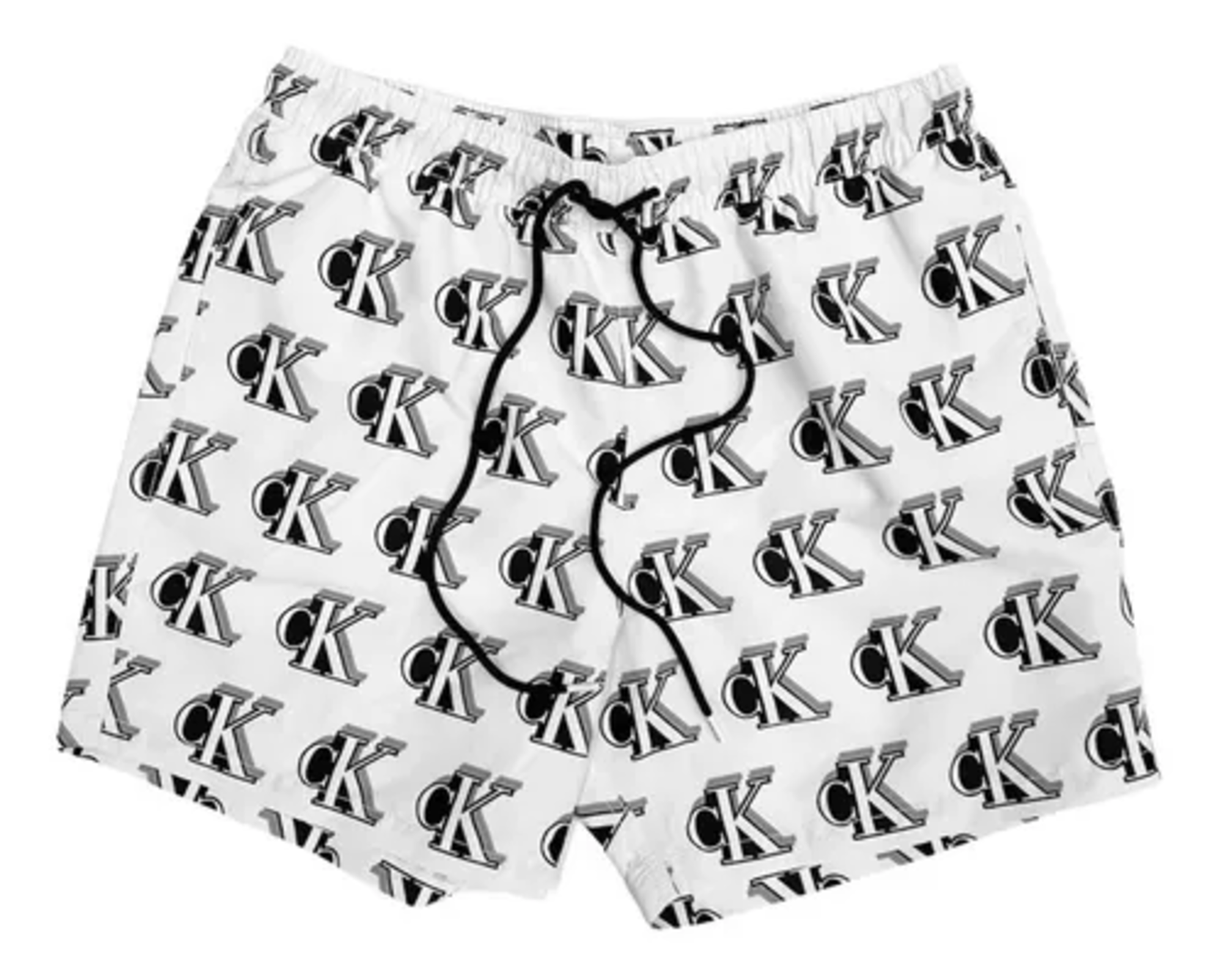Short Calvin Klein color blanco con letras para hombre