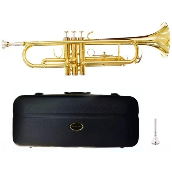 TROMPETA SILVERTONE BB LAQUEADA DOBLE LLAVE 3L C/ESTUCHE SLTP007