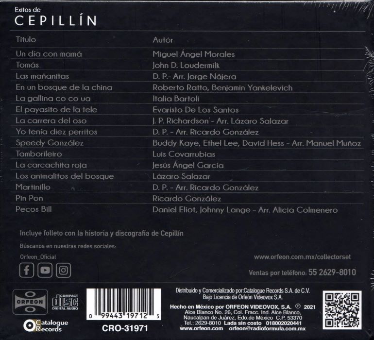 CD Éxitos de Cepillín (Collector's edition)