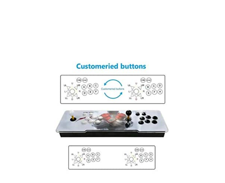 Consola Arcade Pandora Con 2 Joystick +6000 Juegos HD 3D 2D 1280X720 | 2 Jugadores | HDMI | VGA | USB |