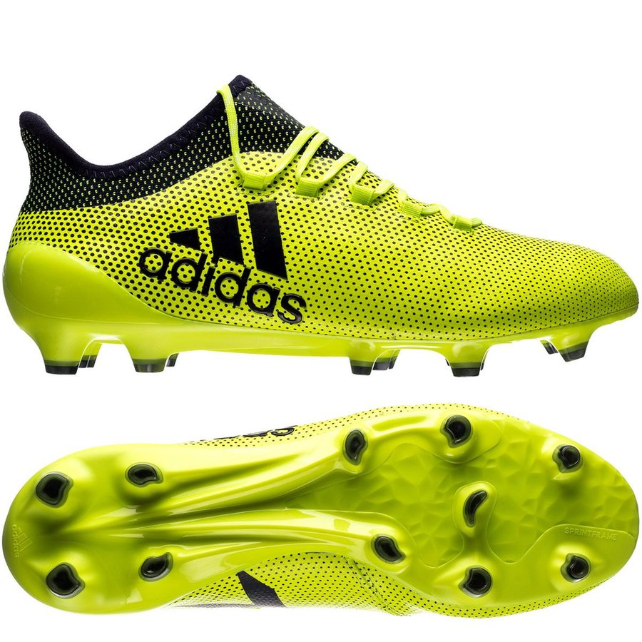 Tacos adidas De Fútbol X 17.1 Amarillo Para Pasto Natural