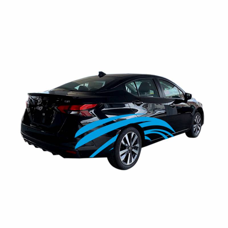 STICKER CALCOMANIA AUTO TRIBAL VARIOS COLORES