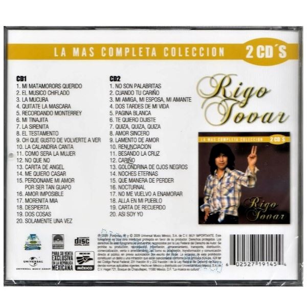 Rigo Tovar ~ La más completa colección (2CD)