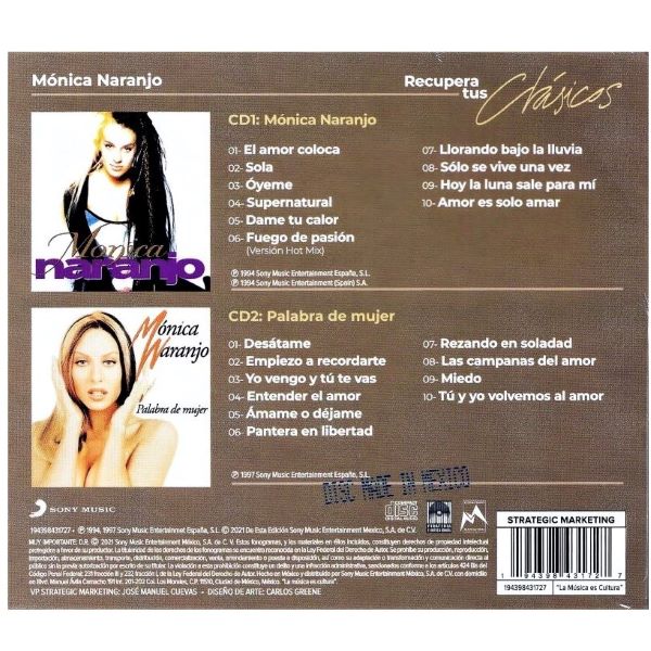 Mónica Naranjo ~ Recupera tus clásicos (2CD)