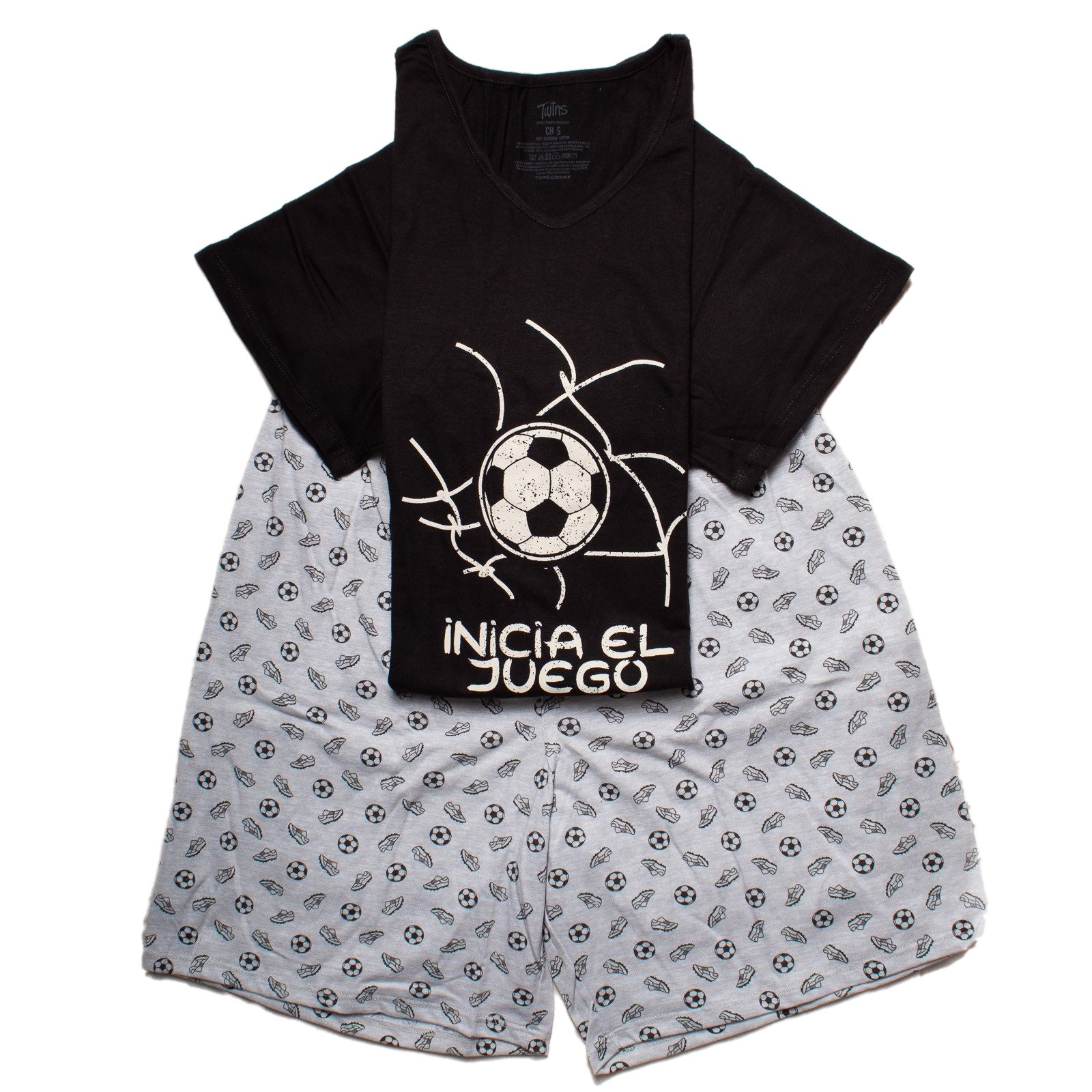 Pijama Hombre Futbolero: Inicia El Juego! Short Y Playera