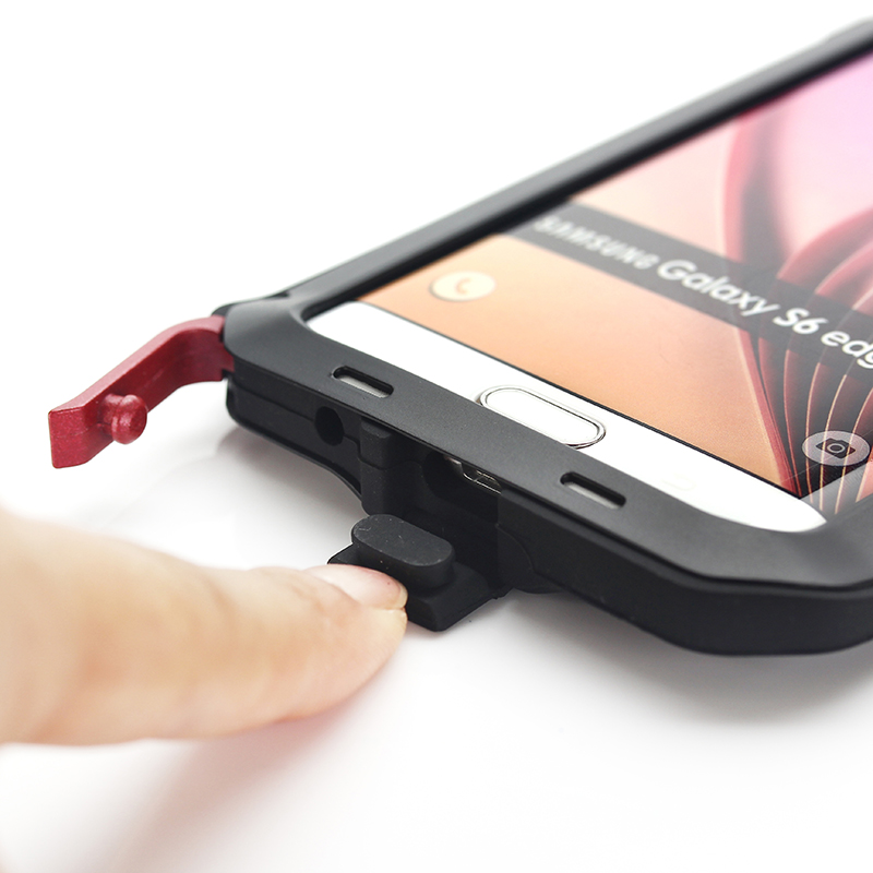 Funda Uso Rudo Samsung S7 Edge Galaxy Alto Impacto Metalica Con Mica Delgada Flexible