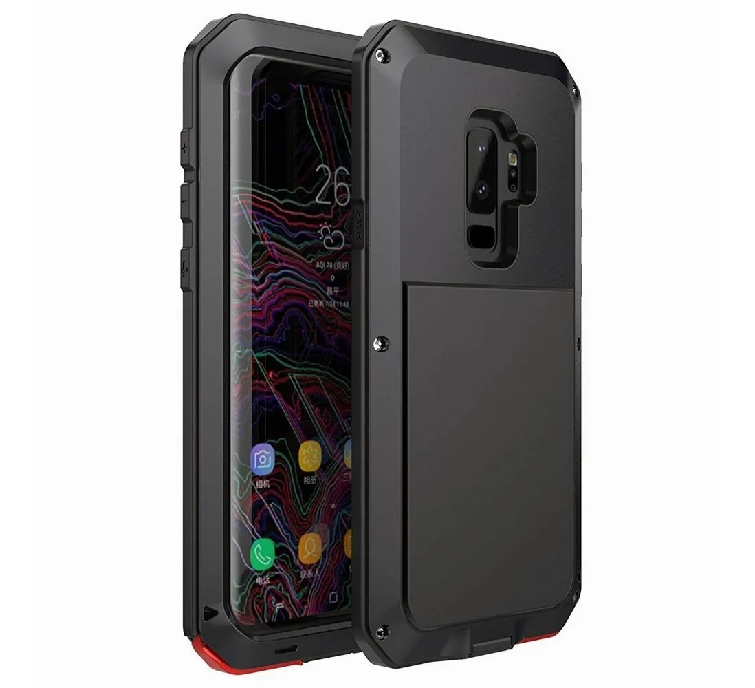 Funda Uso Rudo Samsung S10 Plus Galaxy Alto Impacto Metalica Con Mica Delgada Flexible