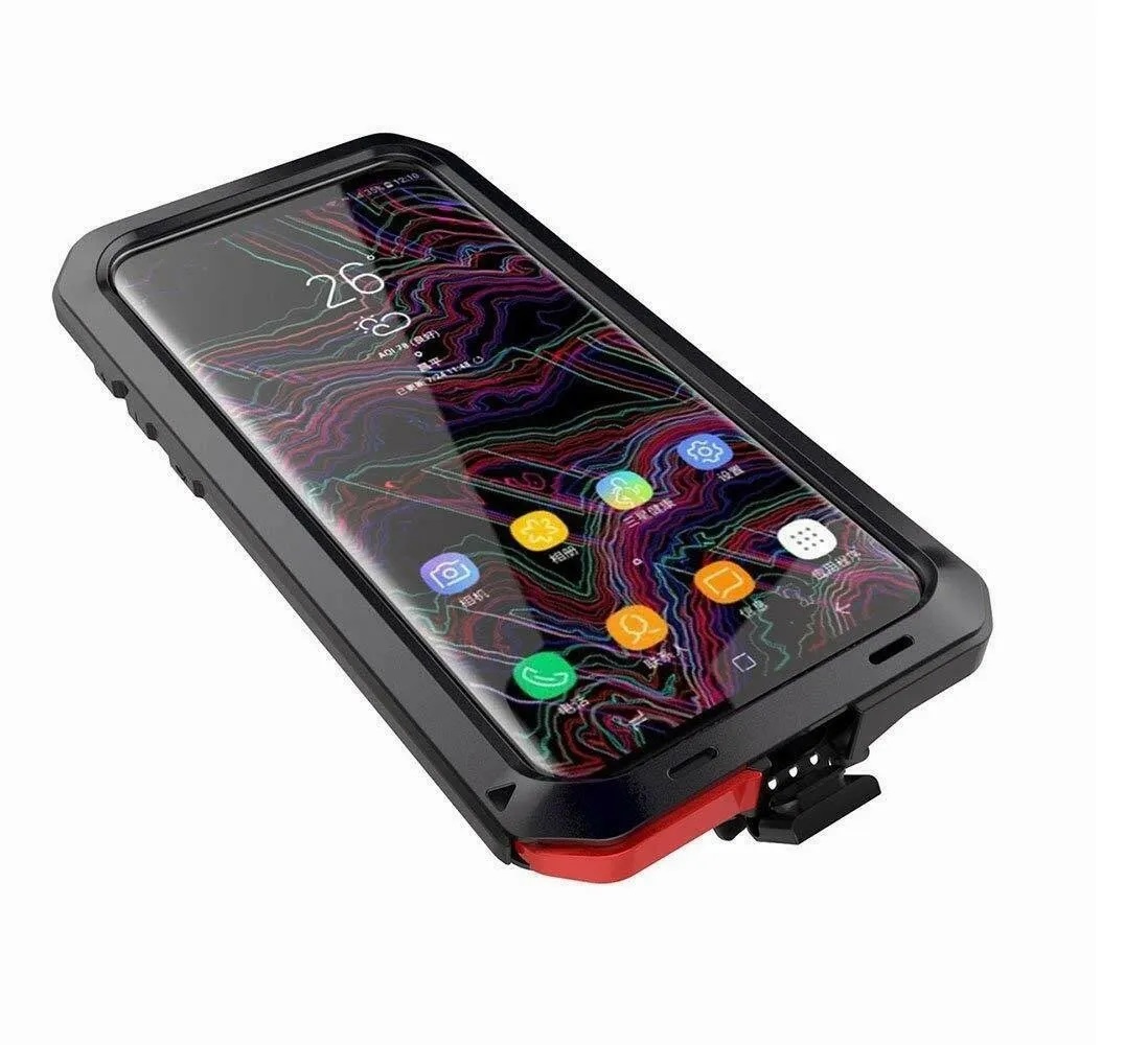Funda Uso Rudo Samsung S10 Plus Galaxy Alto Impacto Metalica Con Mica Delgada Flexible