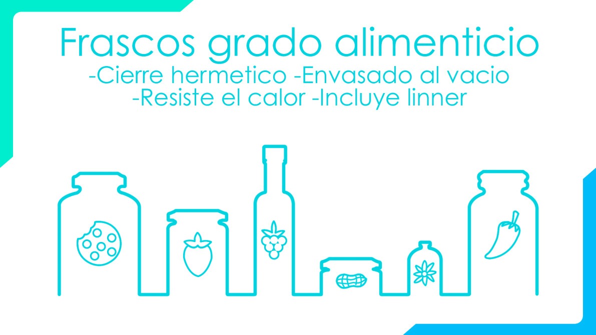 Frascos Vidrio Cilíndrico 125 Ml 12 Pz Tapa  Plastica Blanca