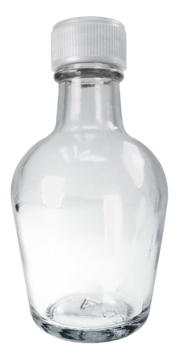 Mini Frasco Vidrio 50 Ml 1 Pz Corcho Rosca Blanca