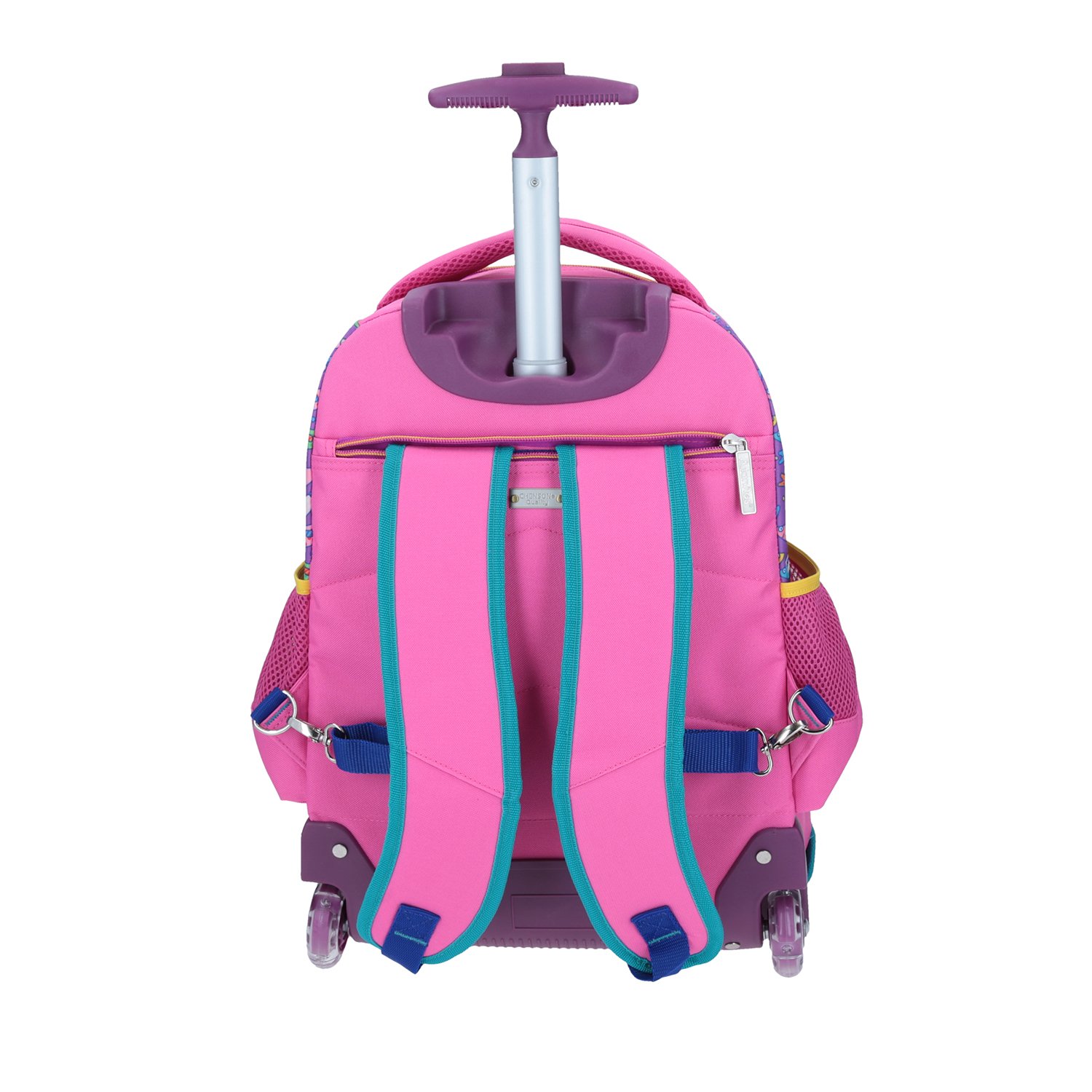 Mochila Grande Con Ruedas y Baston Chenson Fulanitos 3D