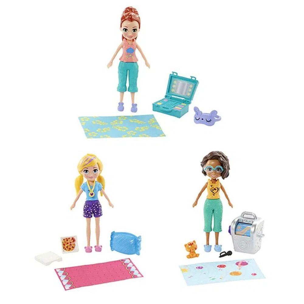 Casa Club Pijamada Divertida Polly Poket GMF82 Mattel