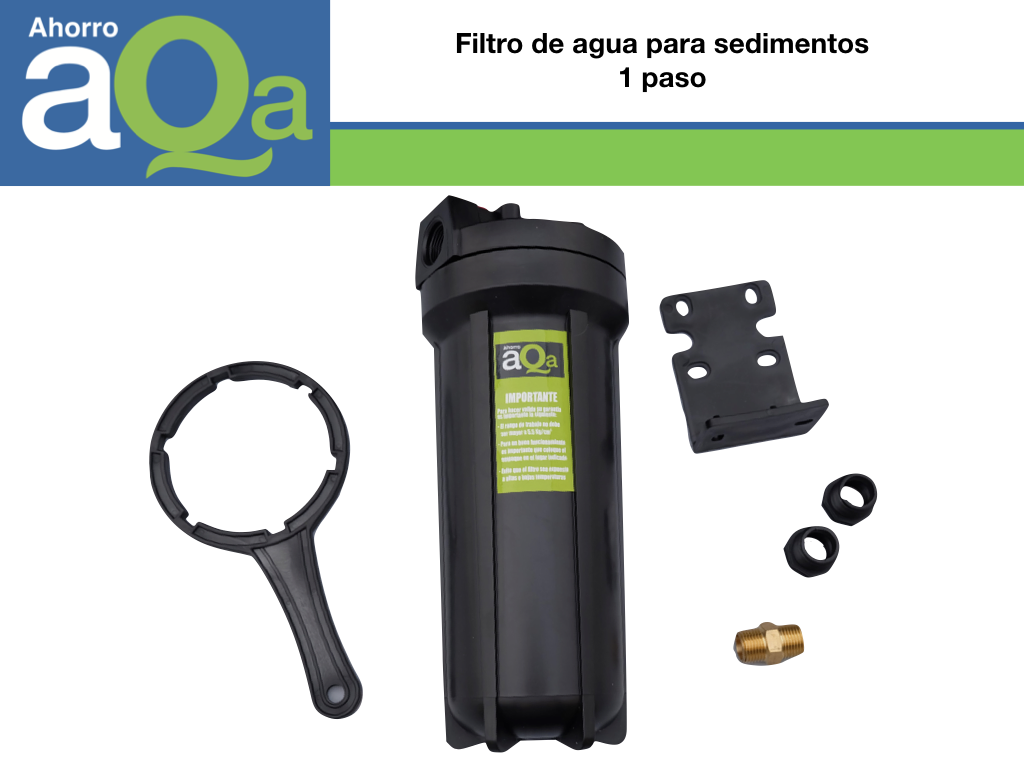 Filtro De Agua Para Sedimentos Toma/tinaco Paso 1 Marca Aqa