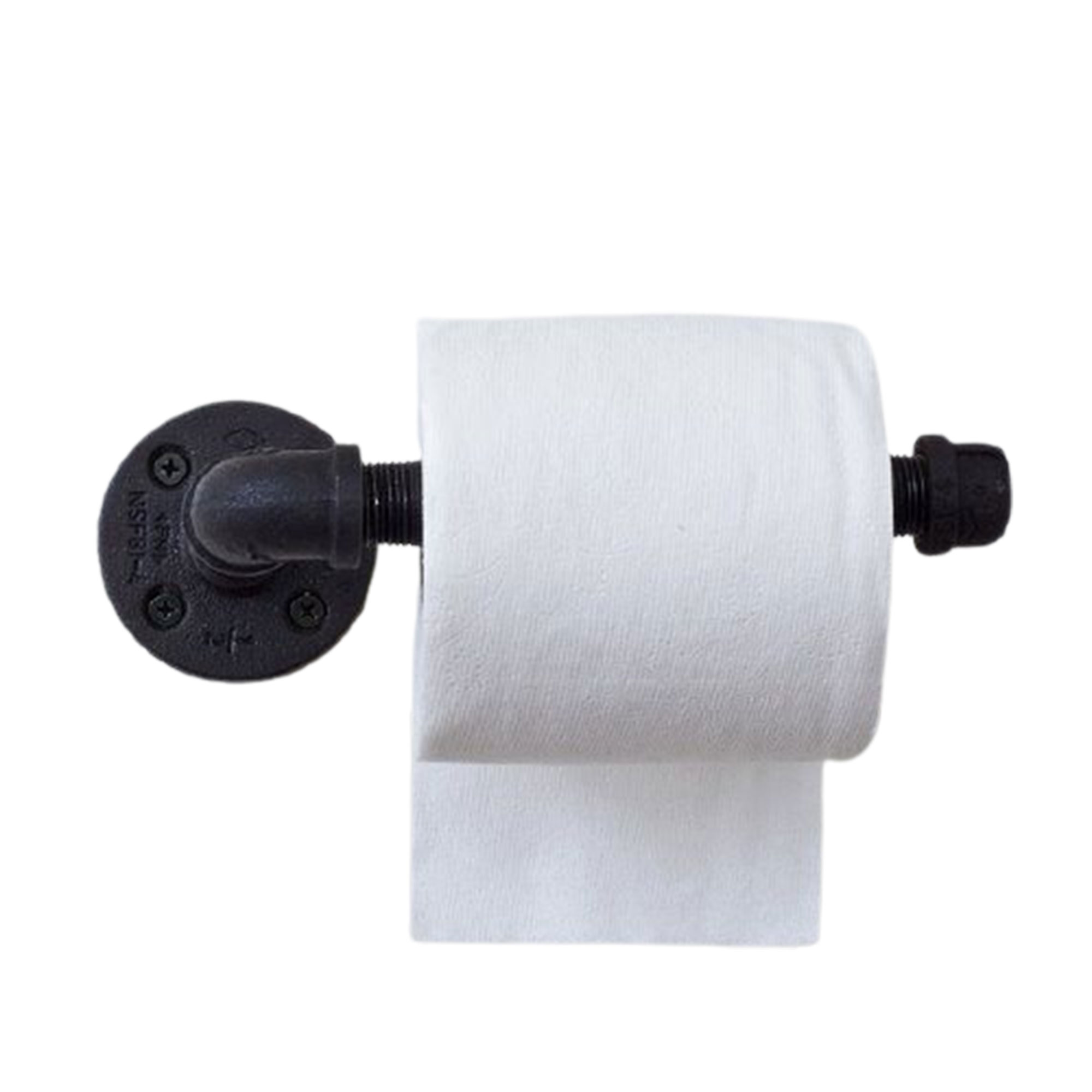 Porta Rollo de Papel Para Baño Con Tuberia Industrial. Estilo Vintage. 