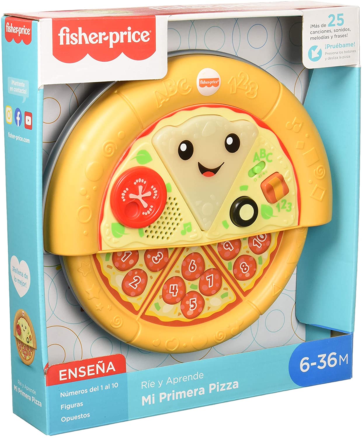 Fisher Price Ríe Y Aprende Mi Primera Pizza GRW82 Mattel