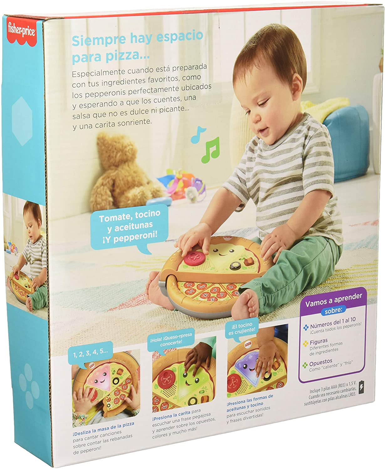 Fisher Price Ríe Y Aprende Mi Primera Pizza GRW82 Mattel