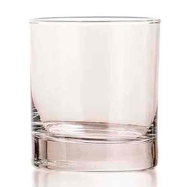 Vaso vidrio Roca Fondo Grueso Crisa 325ml/11oz 12 pzas. CRISA-6714