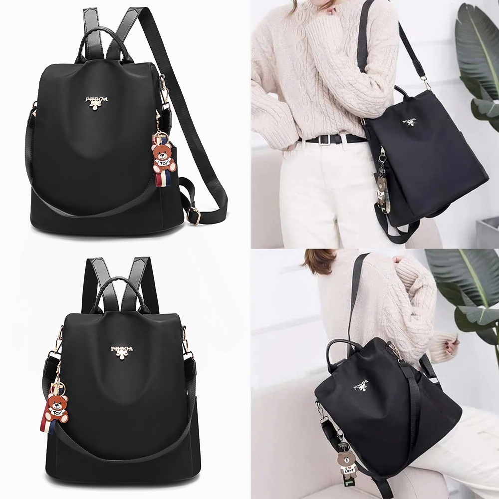 Mochila Mujer Moda Oxford Impermeable correas hombro moda NEGRO