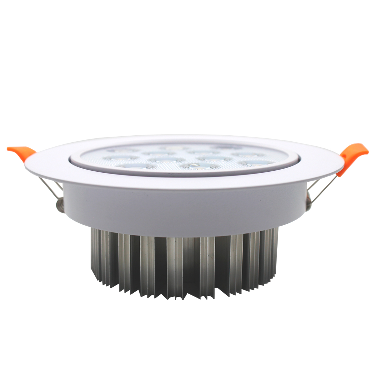 Spot Led 12w Luz Calida, Acabado Blanco 10 Pz