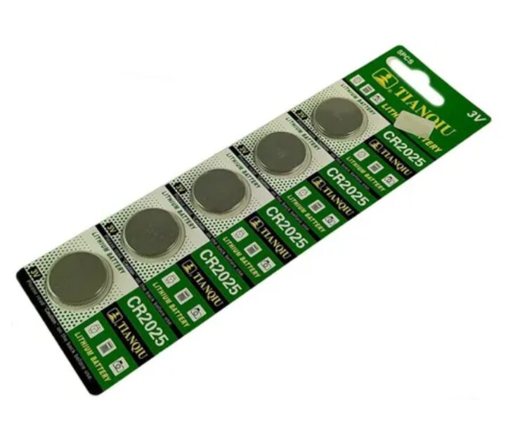  Paquete 5 Pilas Baterias Cr2025  3v Litio Cpu Relojes,Tiras Led ,Controles