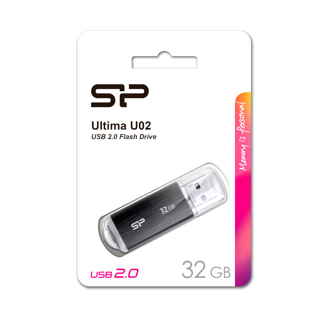 Memoria USB 32 GB Silicon Power U02 Almacenamiento
