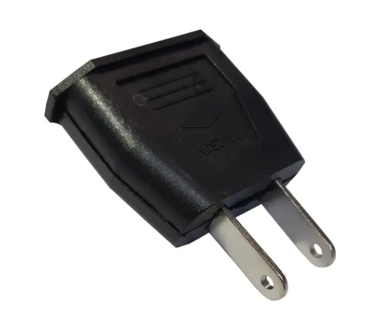 5 X Clavija Convertidor Adaptador de Europeo a Americano