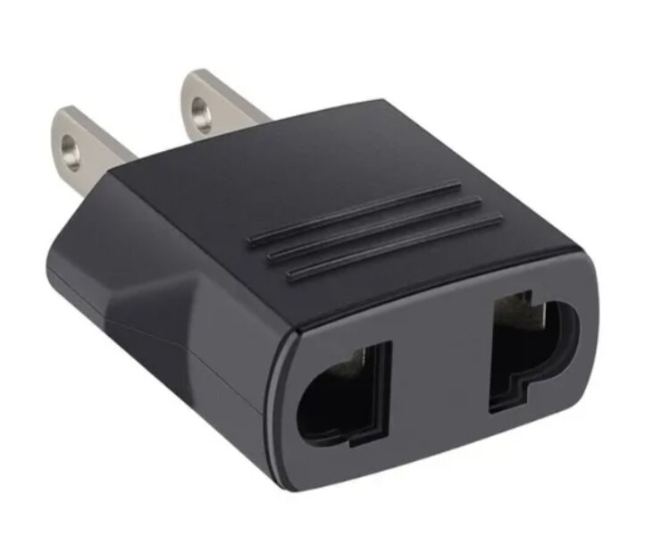 5 X Clavija Convertidor Adaptador de Europeo a Americano