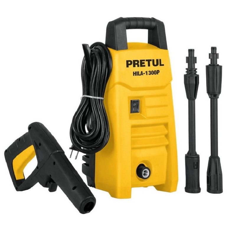 Hidrolavadora electrica 1300 psi HILA-1300P de 1.6 HP Pretul para Lavar carros autos Casa Limpieza general con agua