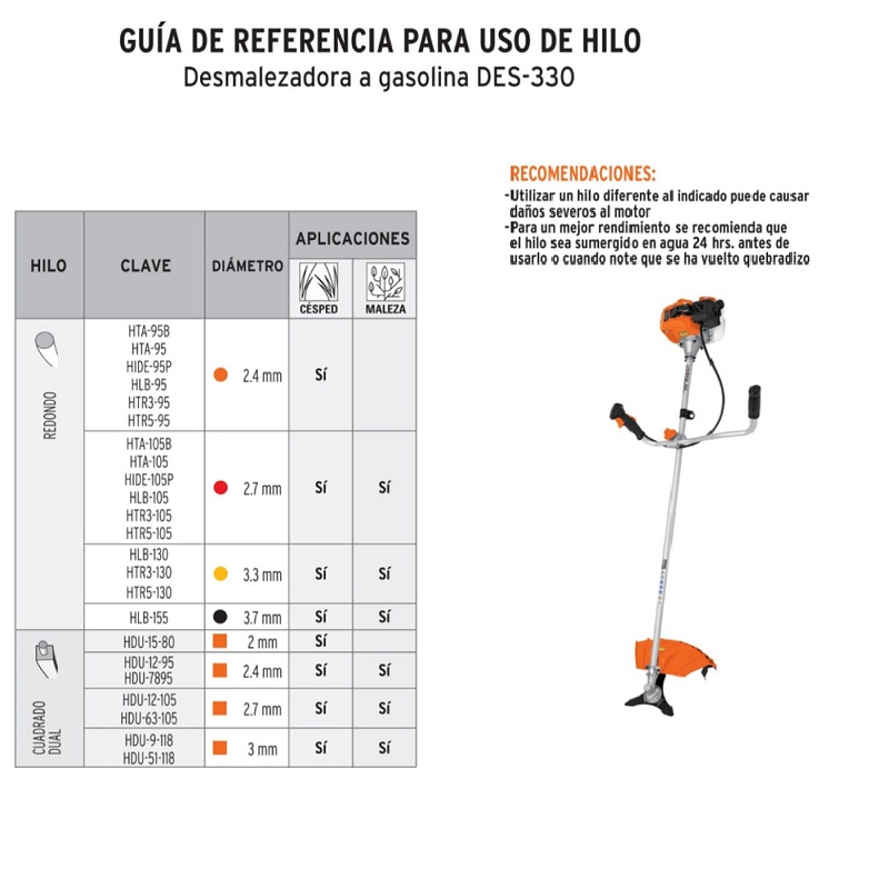 Desmalezadora a gasolina de 33cc Mango bici de 18" Calidad Premium Truper Mosco de Jardinería Corta pasto Hierbas Malezas