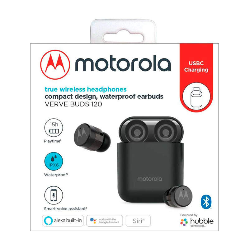 AUDIFONOS MOTOROLA VERVE BUDS 120 NEGRO TRUE WIRELESS