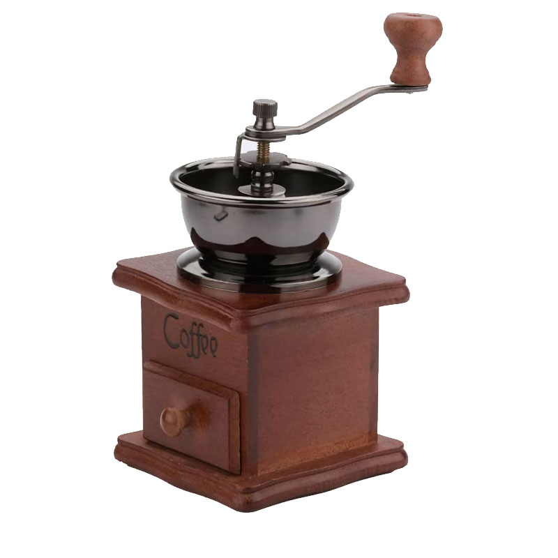 Molino Manual Portatil Para Cafe Manivela Ajustable Acero