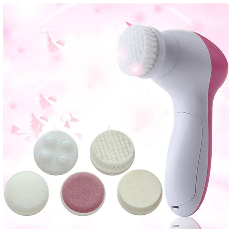 Cepillo Limpiador Facial Eléctrico Desmaquillante 5 en 1 Spa B