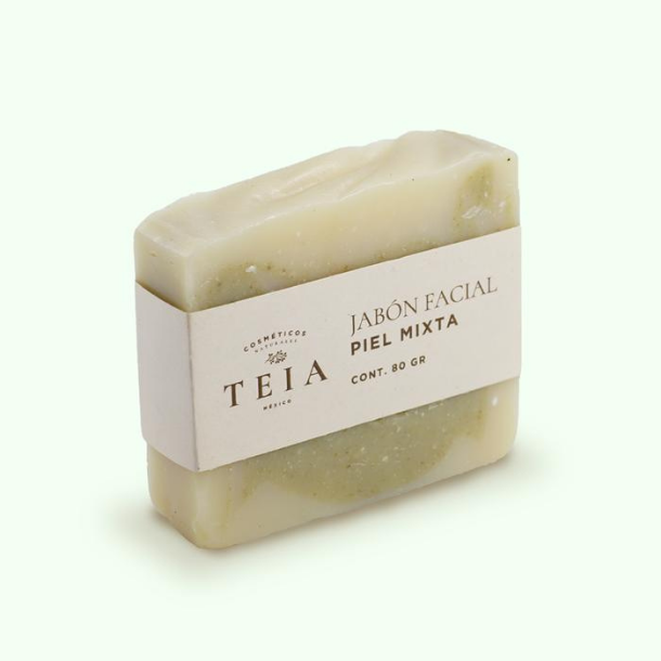 Jabón Facial TEIA cosméticos para piel mixta