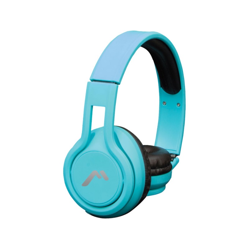 Audífonos Mitzu MH-5042GR, Alámbricos Plegables turquesa con cable desmontable END